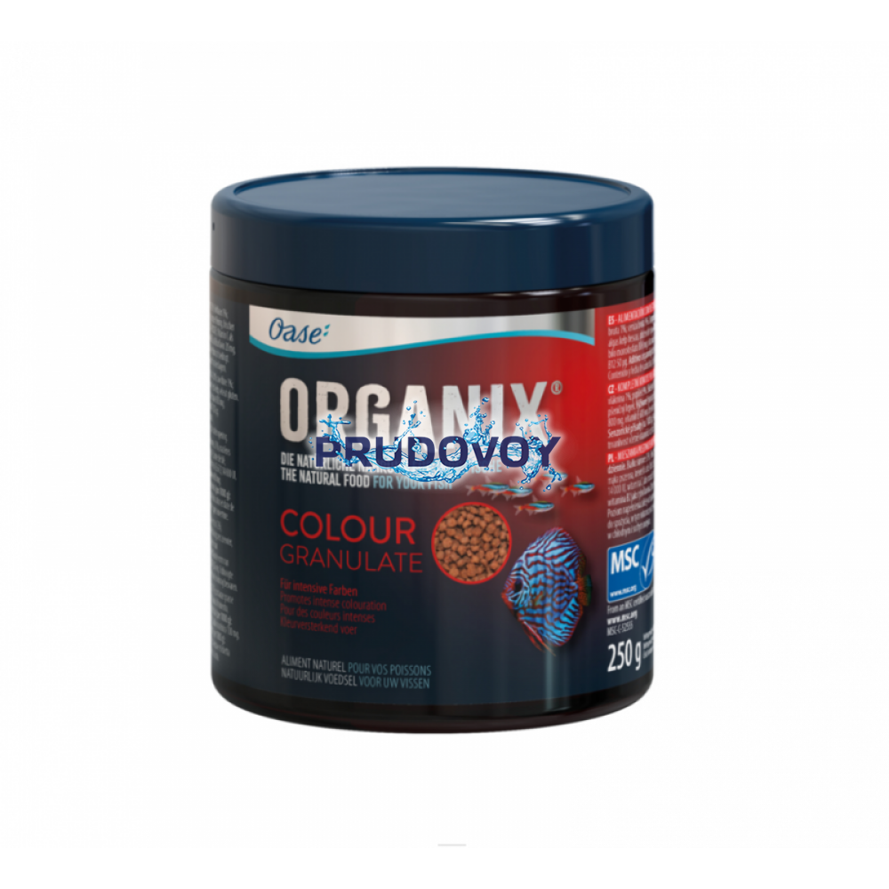 Корм для сохранения цвета всех рыб,ORGANIX Colour Granulate 550 ml